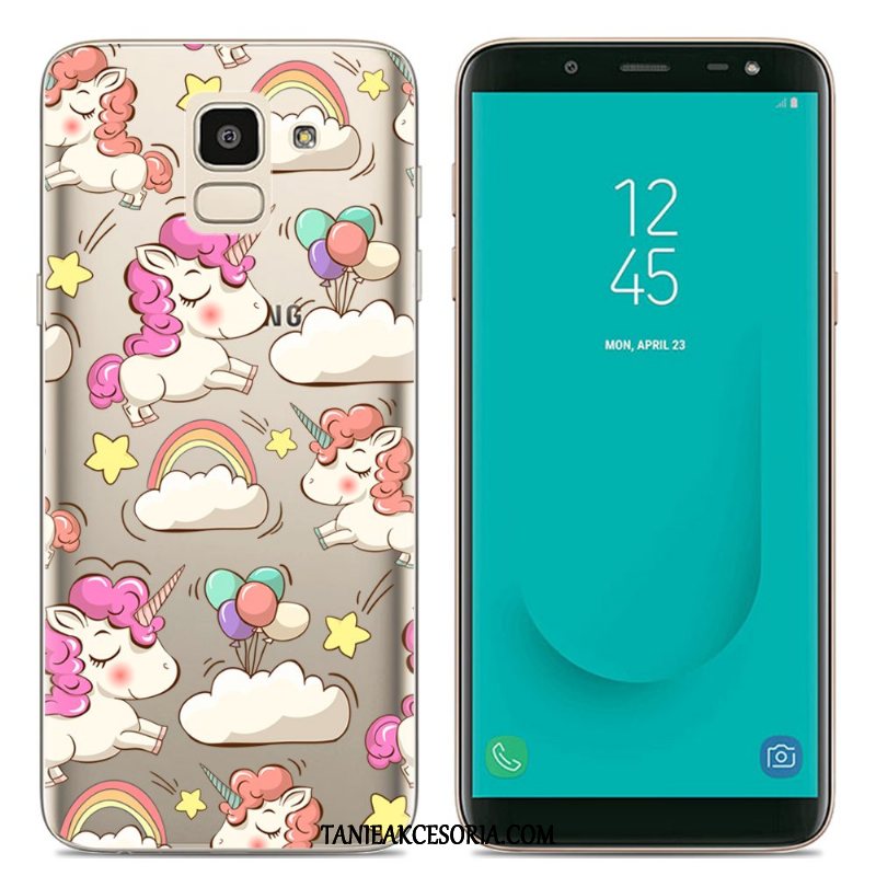 Etui Samsung Galaxy J6 Przezroczysty Kolor Kreatywne, Futerał Samsung Galaxy J6 Europa Silikonowe Telefon Komórkowy