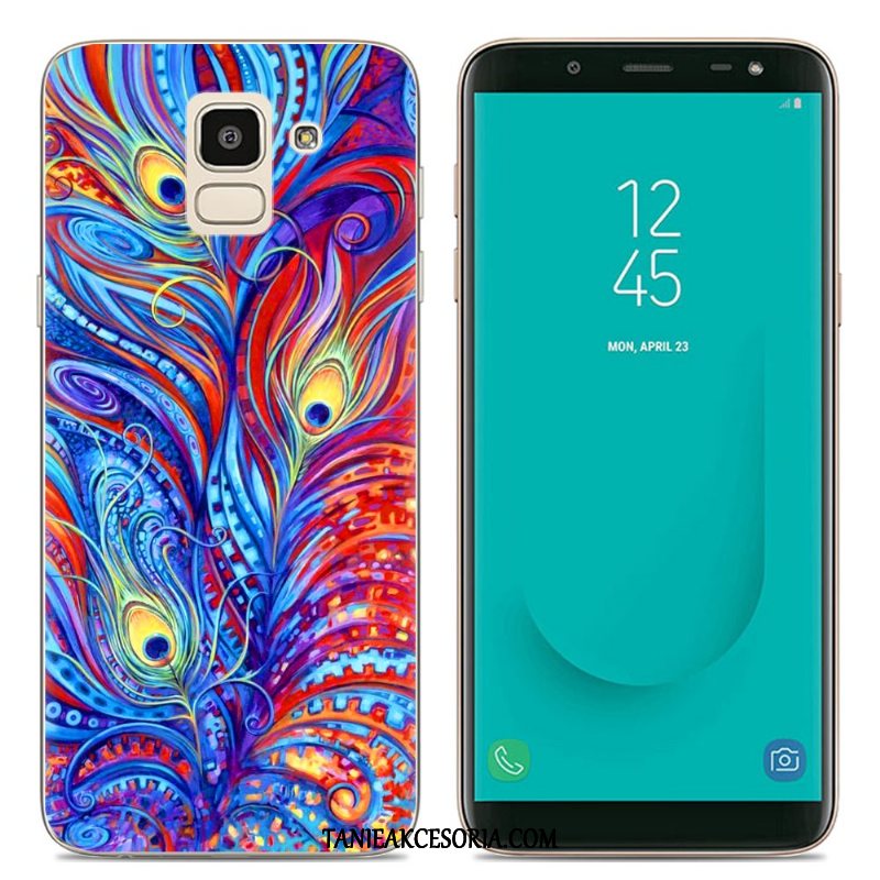 Etui Samsung Galaxy J6 Przezroczysty Kolor Kreatywne, Futerał Samsung Galaxy J6 Europa Silikonowe Telefon Komórkowy