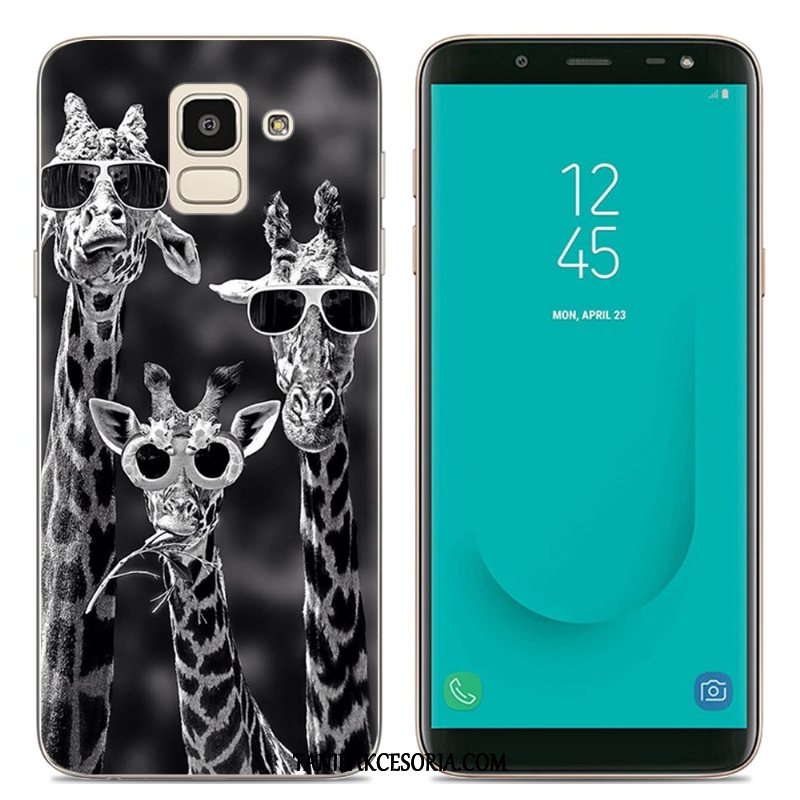 Etui Samsung Galaxy J6 Przezroczysty Kolor Kreatywne, Futerał Samsung Galaxy J6 Europa Silikonowe Telefon Komórkowy