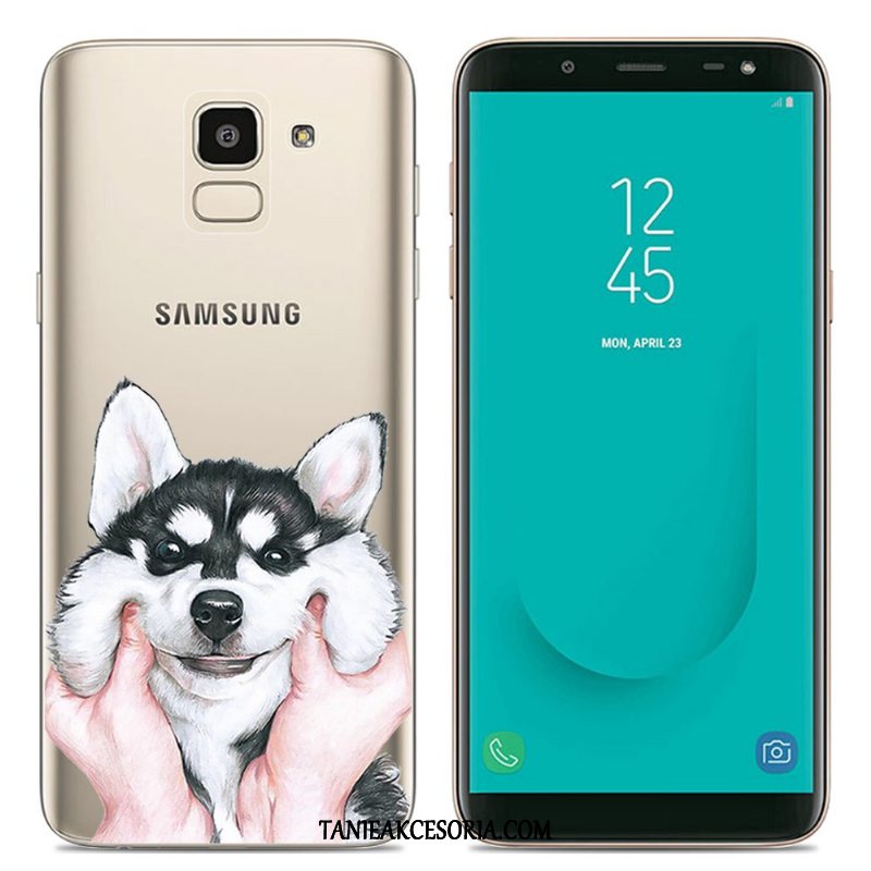 Etui Samsung Galaxy J6 Przezroczysty Kolor Kreatywne, Futerał Samsung Galaxy J6 Europa Silikonowe Telefon Komórkowy