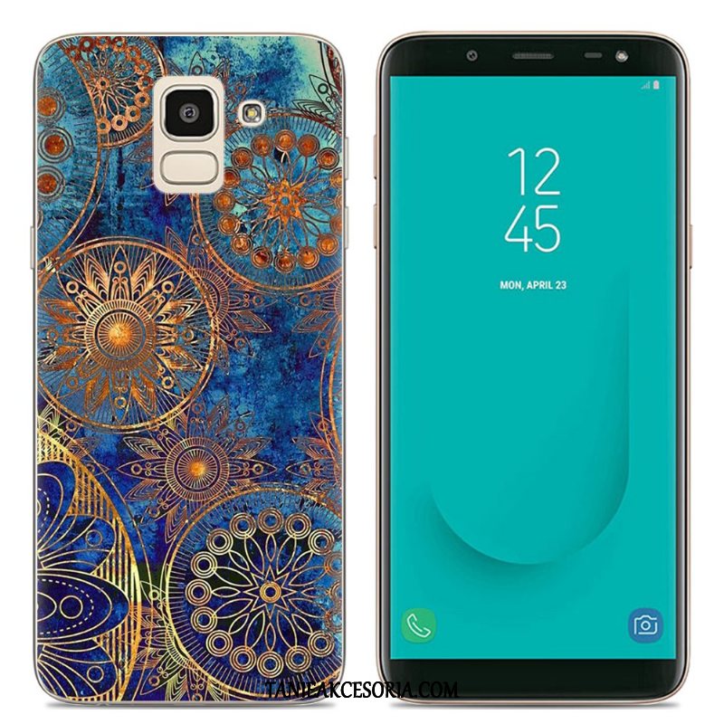 Etui Samsung Galaxy J6 Przezroczysty Kolor Kreatywne, Futerał Samsung Galaxy J6 Europa Silikonowe Telefon Komórkowy