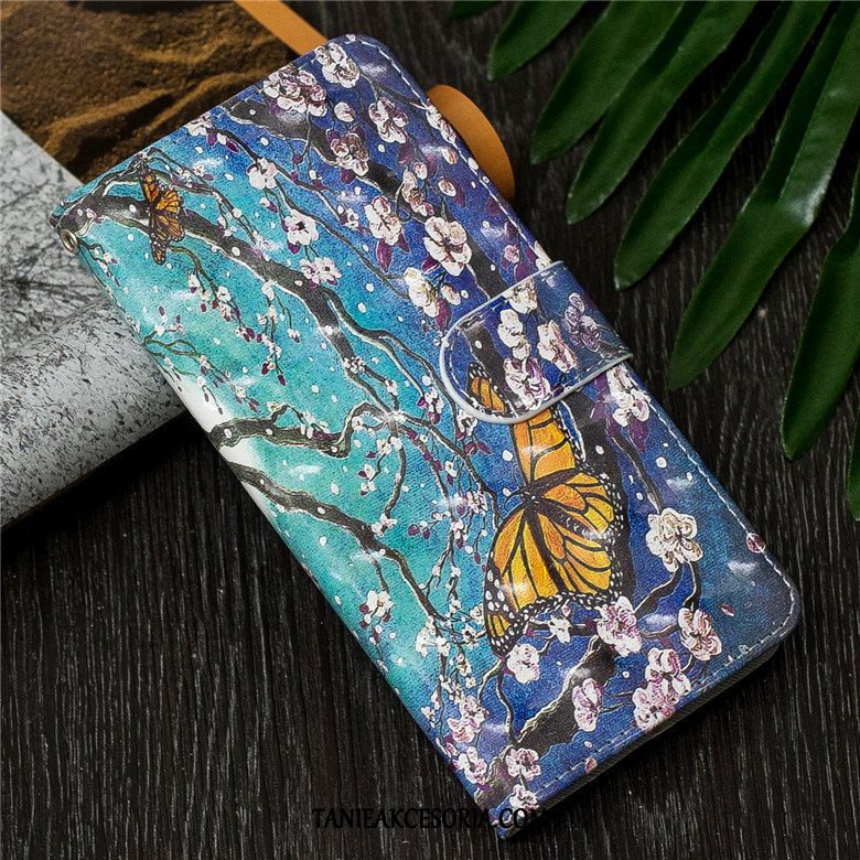 Etui Samsung Galaxy J6 Skórzany Futerał Kreskówka Gwiazda, Obudowa Samsung Galaxy J6 Motyl Kolor Złoto