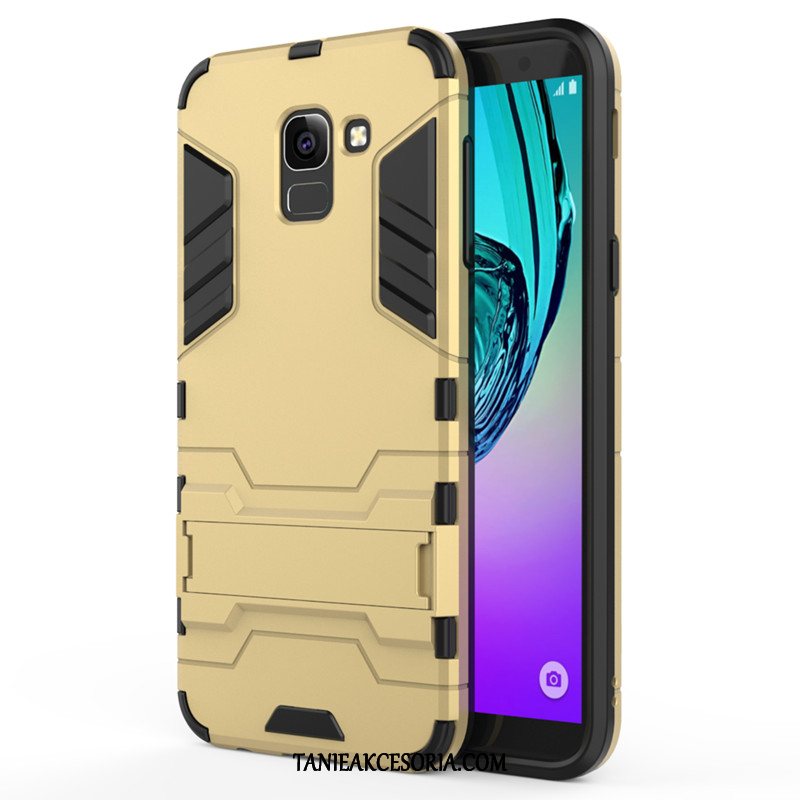 Etui Samsung Galaxy J6 Telefon Komórkowy Ochraniacz Anti-fall, Obudowa Samsung Galaxy J6 Złoto Wspornik Gwiazda