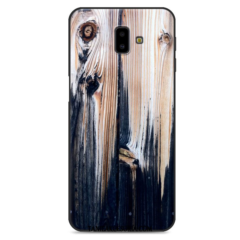 Etui Samsung Galaxy J6+ Ziarno Drewna Proste Ochraniacz, Obudowa Samsung Galaxy J6+ Telefon Komórkowy Tendencja Biały