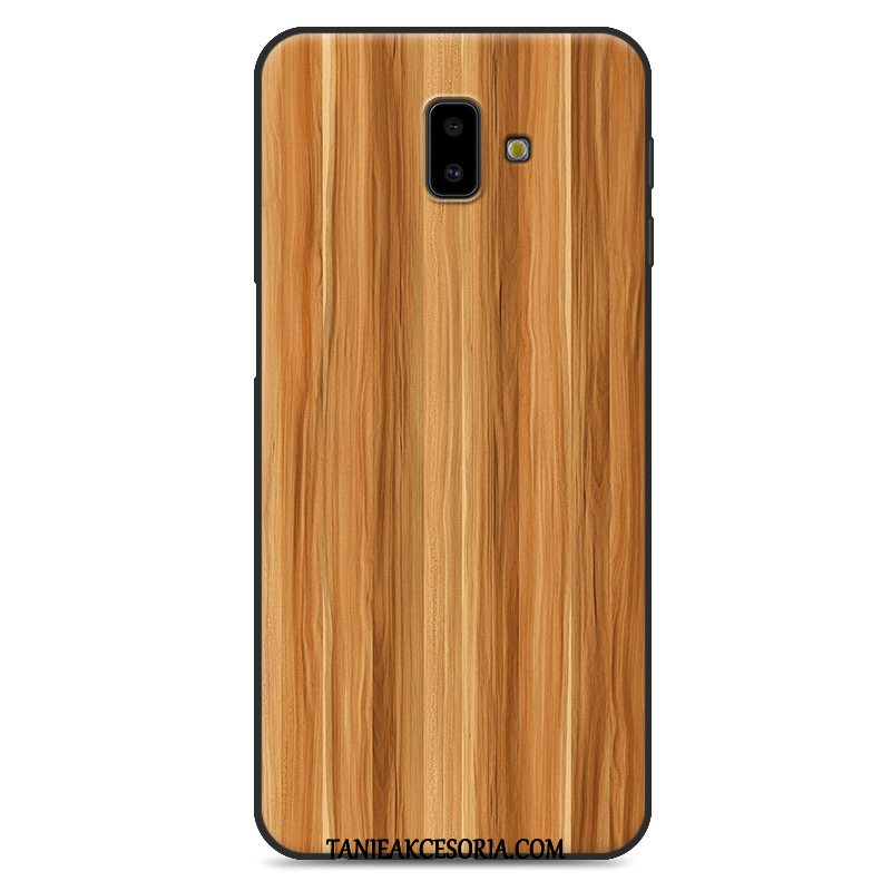 Etui Samsung Galaxy J6+ Ziarno Drewna Proste Ochraniacz, Obudowa Samsung Galaxy J6+ Telefon Komórkowy Tendencja Biały