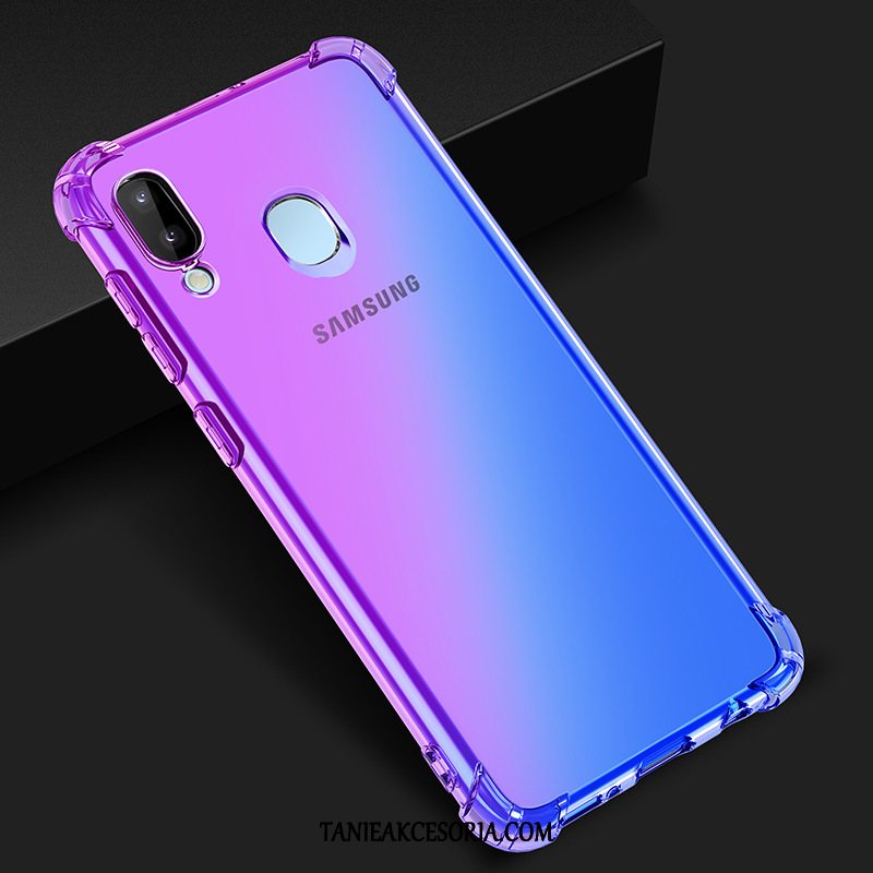 Etui Samsung Galaxy M20 Gwiazda Niebieski Kolor Gradientu, Futerał Samsung Galaxy M20 Fioletowy Telefon Komórkowy