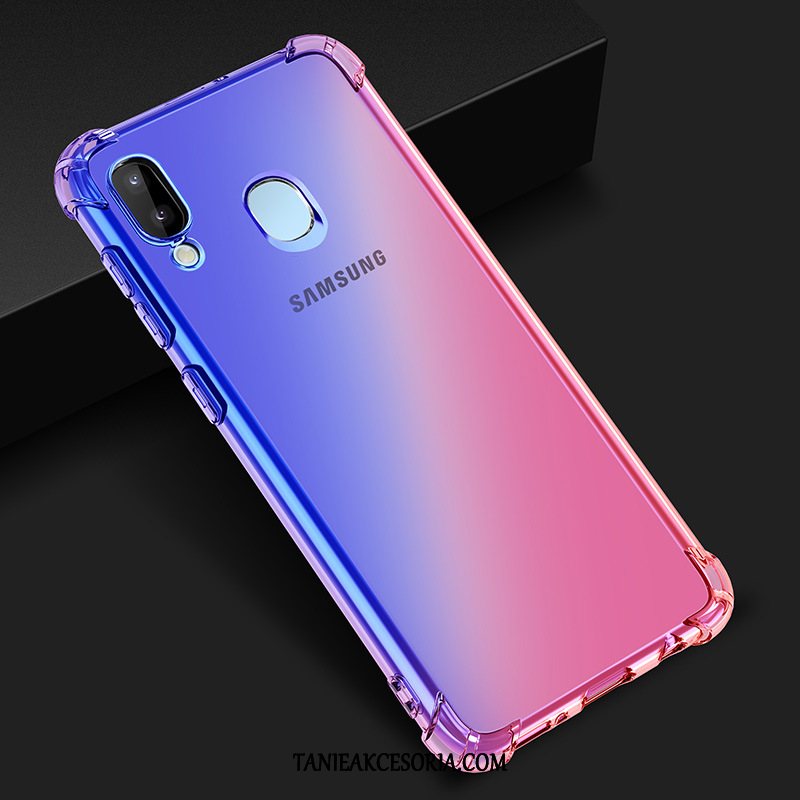 Etui Samsung Galaxy M20 Gwiazda Niebieski Kolor Gradientu, Futerał Samsung Galaxy M20 Fioletowy Telefon Komórkowy