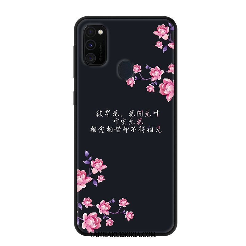 Etui Samsung Galaxy M30s Gwiazda Miękki Czarny, Obudowa Samsung Galaxy M30s Telefon Komórkowy Ochraniacz Czerwony Netto