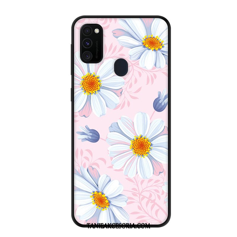 Etui Samsung Galaxy M30s Gwiazda Miękki Czarny, Obudowa Samsung Galaxy M30s Telefon Komórkowy Ochraniacz Czerwony Netto