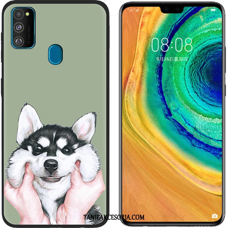 Etui Samsung Galaxy M30s Kreskówka Ochraniacz Telefon Komórkowy, Futerał Samsung Galaxy M30s Płótno Różowe Miękki