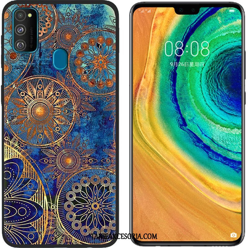 Etui Samsung Galaxy M30s Kreskówka Ochraniacz Telefon Komórkowy, Futerał Samsung Galaxy M30s Płótno Różowe Miękki