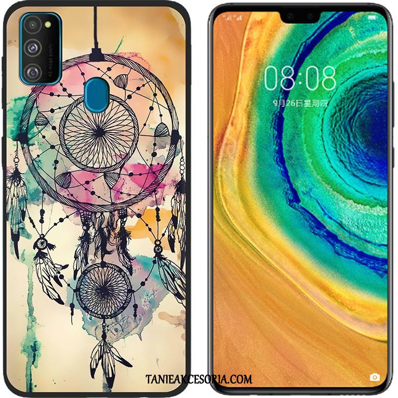 Etui Samsung Galaxy M30s Kreskówka Ochraniacz Telefon Komórkowy, Futerał Samsung Galaxy M30s Płótno Różowe Miękki