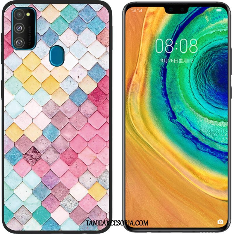 Etui Samsung Galaxy M30s Kreskówka Ochraniacz Telefon Komórkowy, Futerał Samsung Galaxy M30s Płótno Różowe Miękki