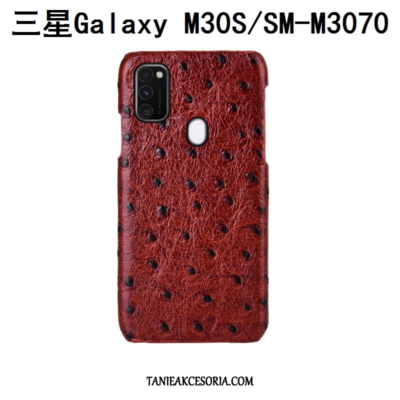 Etui Samsung Galaxy M30s Luksusowy Moda Wzór, Obudowa Samsung Galaxy M30s Anti-fall Gwiazda Prawdziwa Skóra