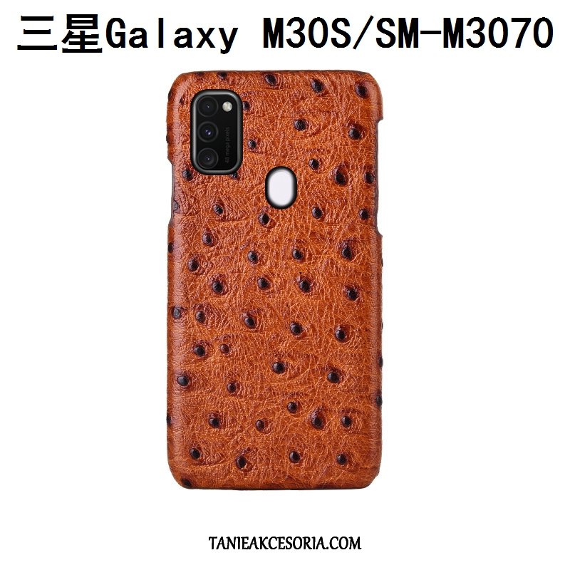 Etui Samsung Galaxy M30s Luksusowy Moda Wzór, Obudowa Samsung Galaxy M30s Anti-fall Gwiazda Prawdziwa Skóra