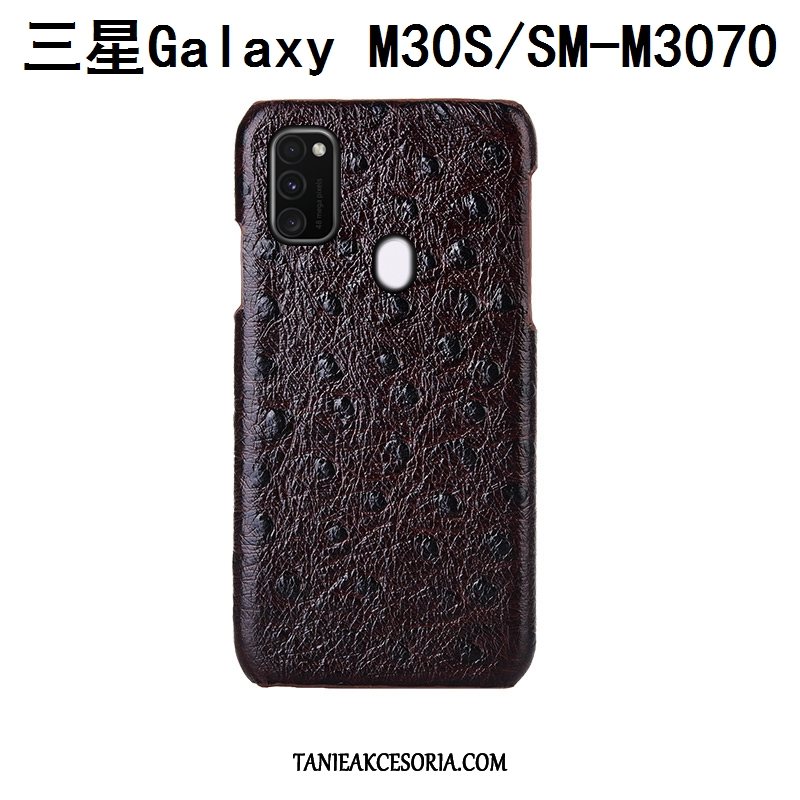 Etui Samsung Galaxy M30s Luksusowy Moda Wzór, Obudowa Samsung Galaxy M30s Anti-fall Gwiazda Prawdziwa Skóra