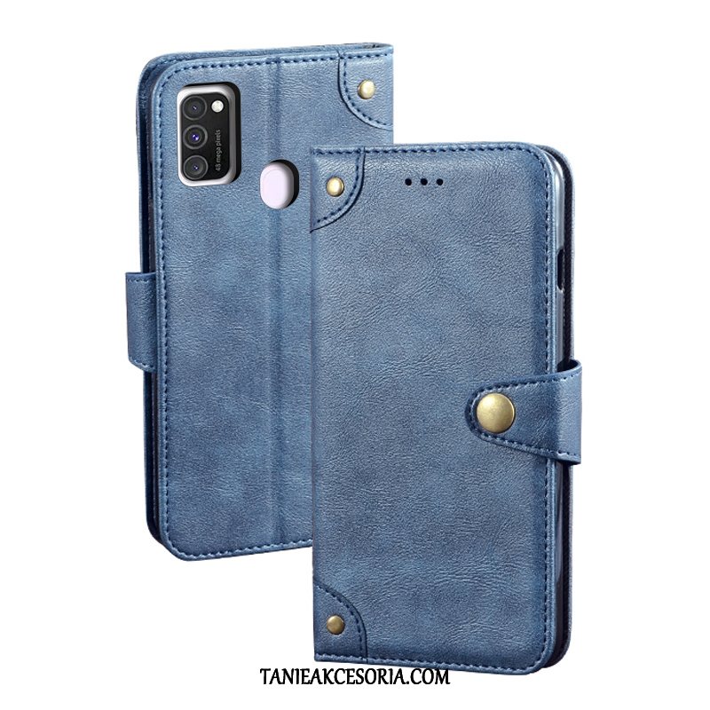 Etui Samsung Galaxy M30s Telefon Komórkowy Czerwony Modna Marka, Futerał Samsung Galaxy M30s Karta Gwiazda Vintage