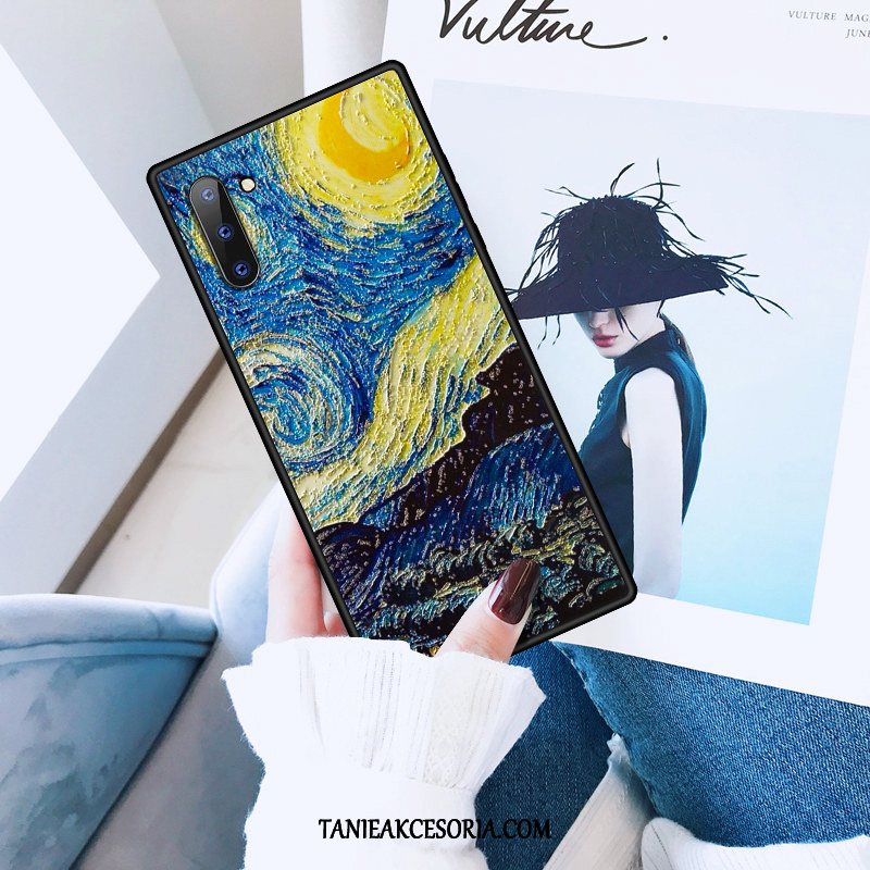 Etui Samsung Galaxy Note 10 All Inclusive Kreatywne Niebieski, Futerał Samsung Galaxy Note 10 Tendencja Obraz Olejny Zakochani