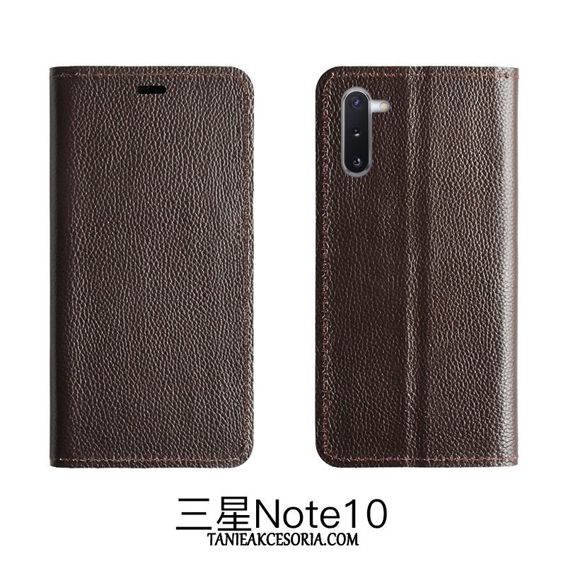 Etui Samsung Galaxy Note 10 Lite Ochraniacz Litchi Telefon Komórkowy, Obudowa Samsung Galaxy Note 10 Lite Wzór Gwiazda Skórzany Futerał