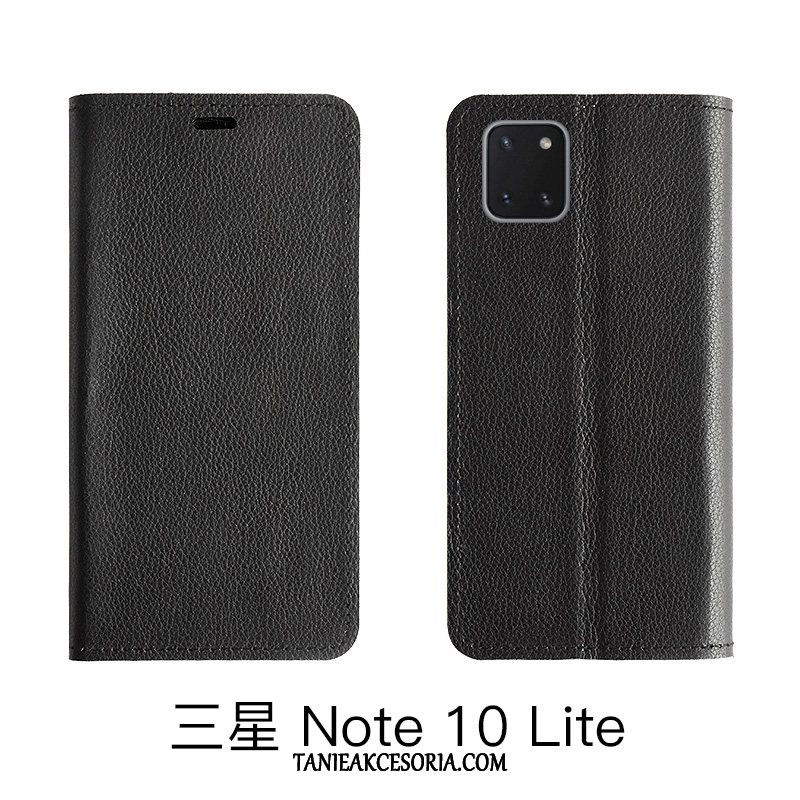 Etui Samsung Galaxy Note 10 Lite Ochraniacz Litchi Telefon Komórkowy, Obudowa Samsung Galaxy Note 10 Lite Wzór Gwiazda Skórzany Futerał