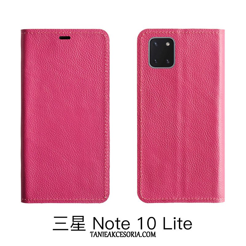 Etui Samsung Galaxy Note 10 Lite Ochraniacz Litchi Telefon Komórkowy, Obudowa Samsung Galaxy Note 10 Lite Wzór Gwiazda Skórzany Futerał