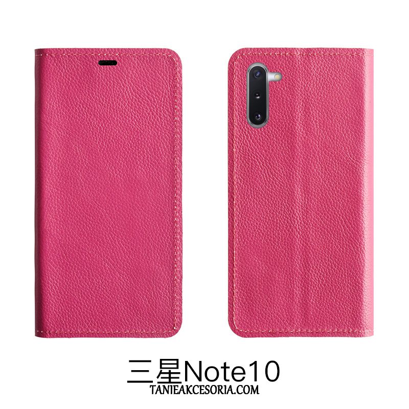 Etui Samsung Galaxy Note 10 Lite Ochraniacz Litchi Telefon Komórkowy, Obudowa Samsung Galaxy Note 10 Lite Wzór Gwiazda Skórzany Futerał