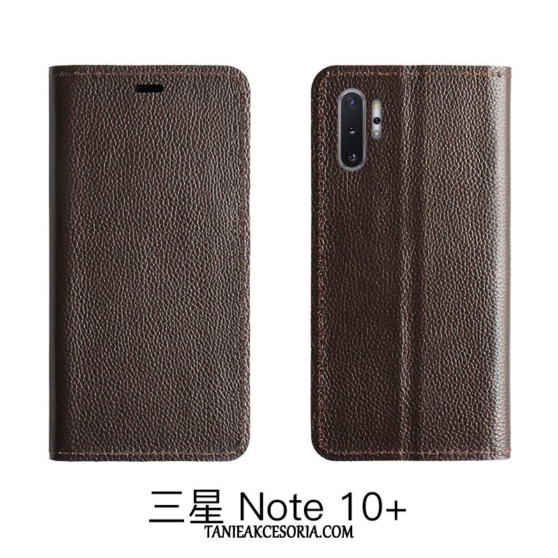 Etui Samsung Galaxy Note 10 Lite Ochraniacz Litchi Telefon Komórkowy, Obudowa Samsung Galaxy Note 10 Lite Wzór Gwiazda Skórzany Futerał