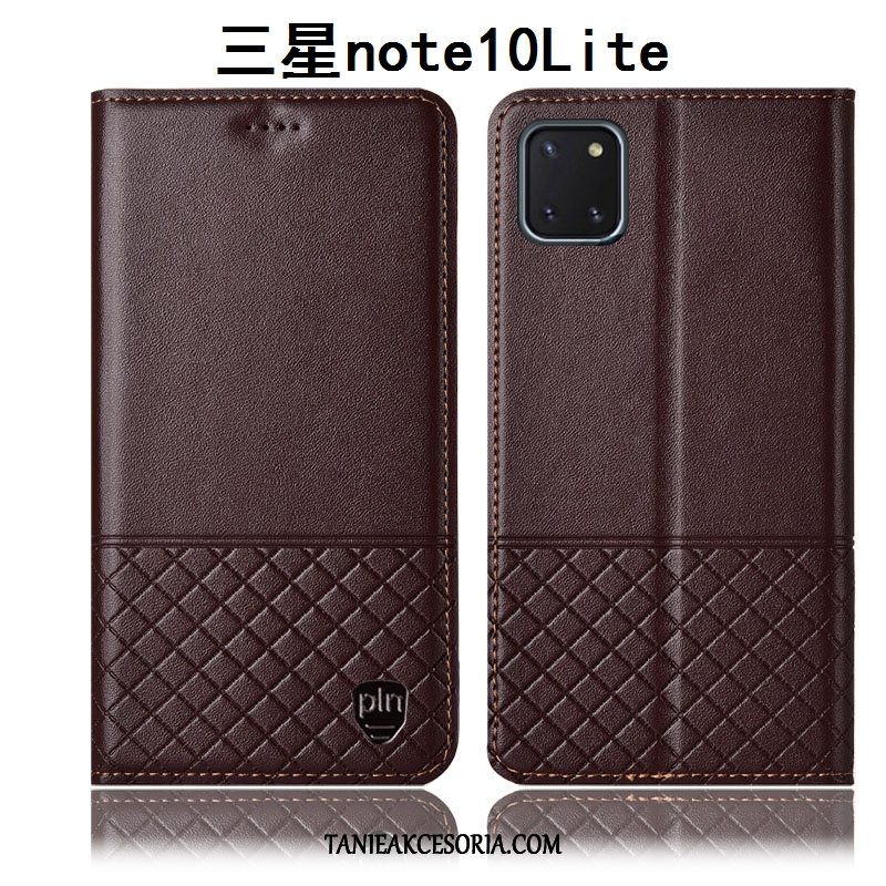 Etui Samsung Galaxy Note 10 Lite Ochraniacz Skórzany All Inclusive, Futerał Samsung Galaxy Note 10 Lite Gwiazda Telefon Komórkowy Czarny