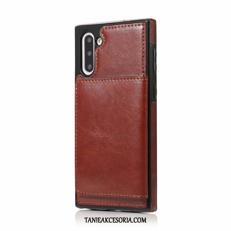 Etui Samsung Galaxy Note 10 Portfel Skórzany Wspornik, Futerał Samsung Galaxy Note 10 Niebieski Gwiazda All Inclusive