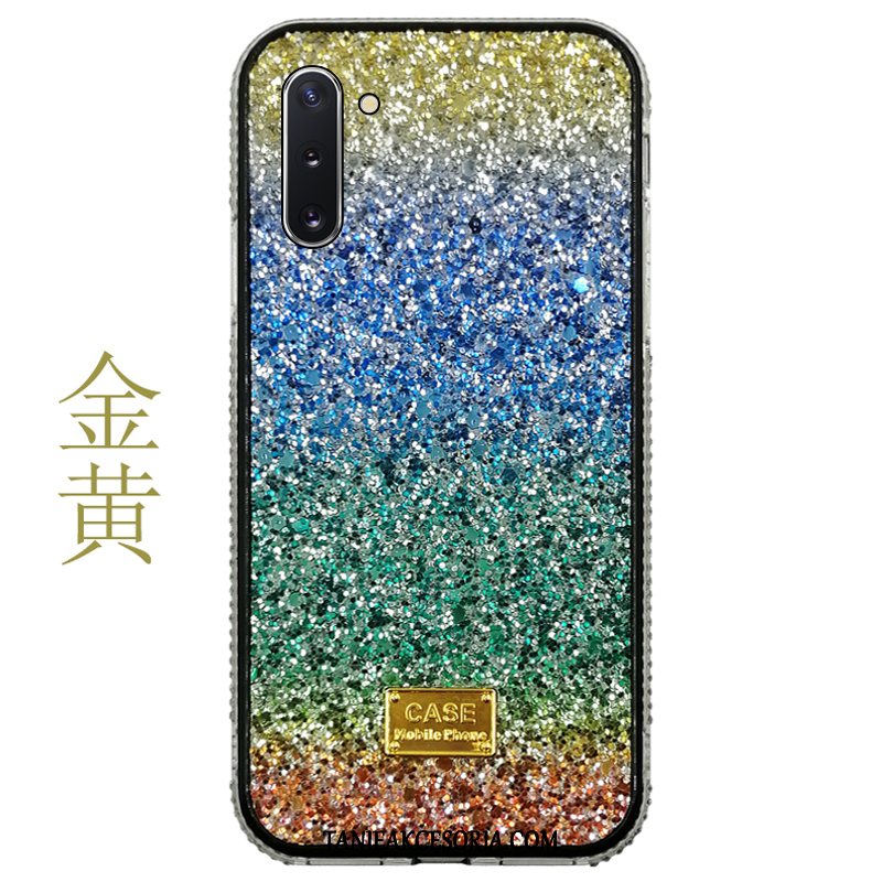 Etui Samsung Galaxy Note 10 Rhinestone Ochraniacz Telefon Komórkowy, Futerał Samsung Galaxy Note 10 Złoto Anti-fall Gwiazda