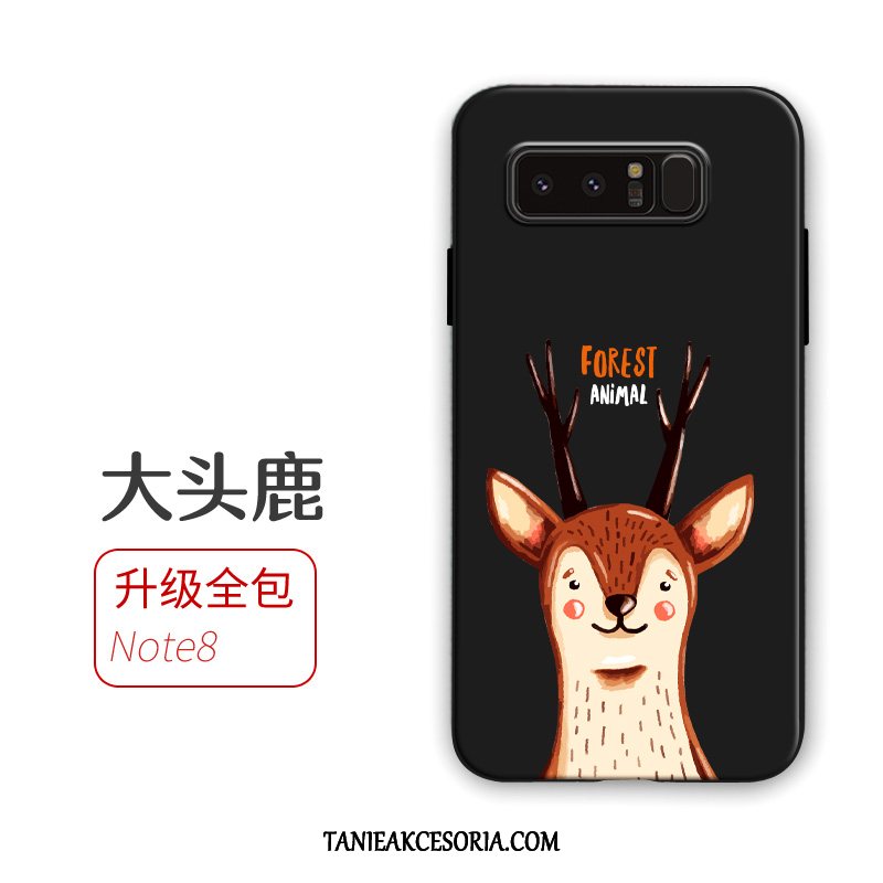 Etui Samsung Galaxy Note 8 Telefon Komórkowy Miękki Wspornik, Futerał Samsung Galaxy Note 8 Gwiazda Anti-fall Czarny