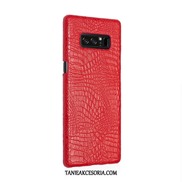 Etui Samsung Galaxy Note 8 Vintage Czerwony Krokodyl, Obudowa Samsung Galaxy Note 8 Gwiazda Trudno Ochraniacz