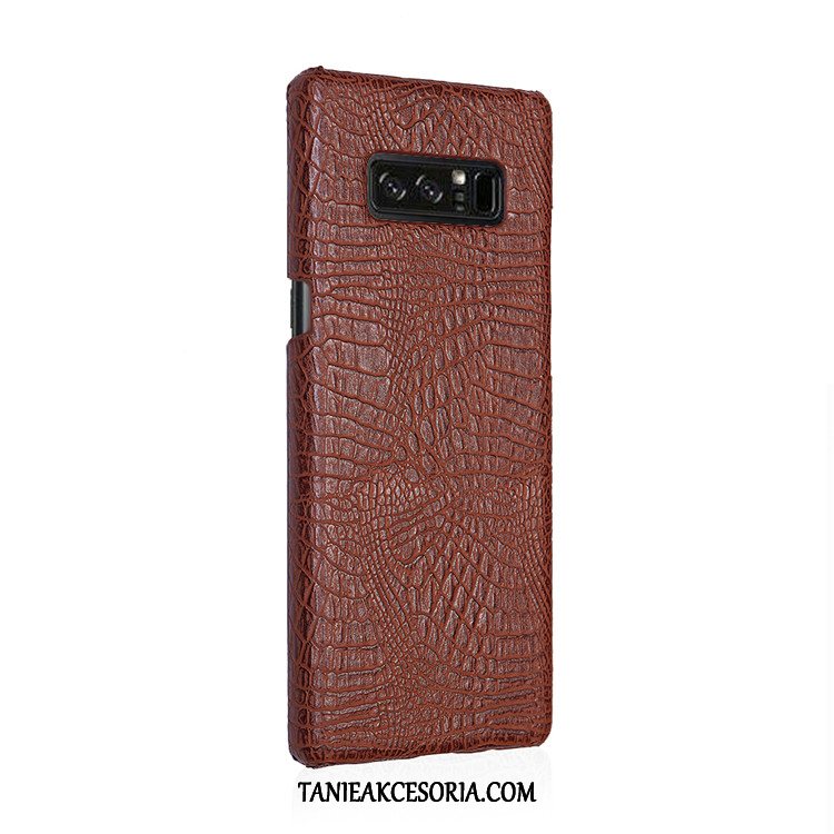 Etui Samsung Galaxy Note 8 Vintage Czerwony Krokodyl, Obudowa Samsung Galaxy Note 8 Gwiazda Trudno Ochraniacz