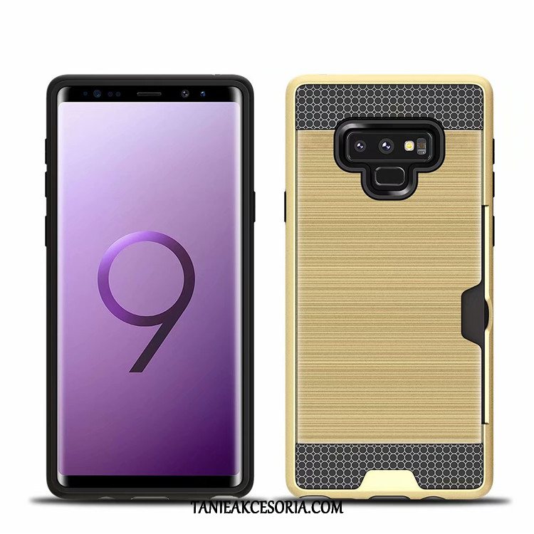 Etui Samsung Galaxy Note 9 Anti-fall All Inclusive Szary, Obudowa Samsung Galaxy Note 9 Karta Srebro Gwiazda