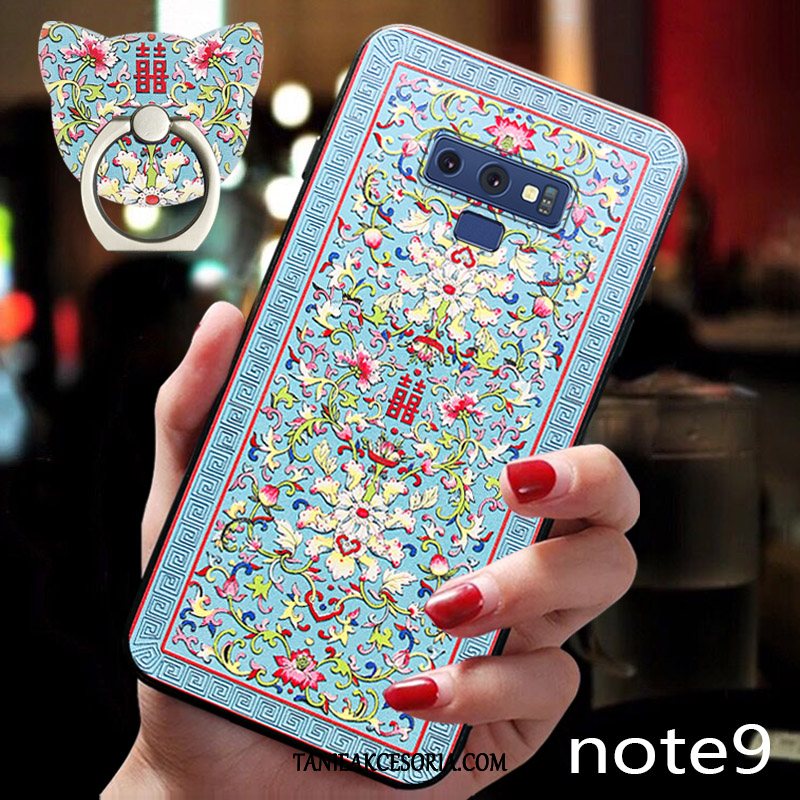 Etui Samsung Galaxy Note 9 Kreatywne Tendencja Zielony, Futerał Samsung Galaxy Note 9 Modna Marka All Inclusive Kwiaty