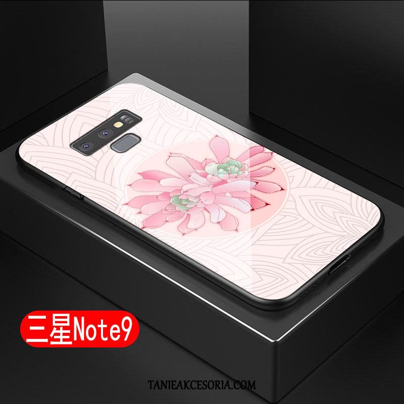 Etui Samsung Galaxy Note 9 Kwiaty Czerwony Sztuka, Pokrowce Samsung Galaxy Note 9 Telefon Komórkowy Miękki Obrzeża