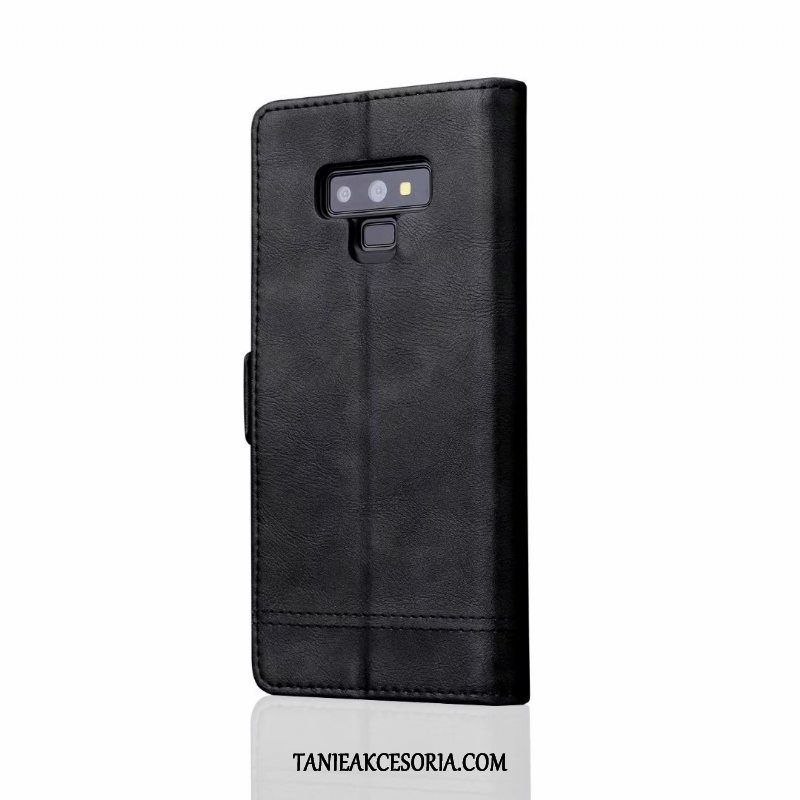 Etui Samsung Galaxy Note 9 Skórzany Klapa Telefon Komórkowy, Futerał Samsung Galaxy Note 9 Czerwony Portfel Pakiet Kart