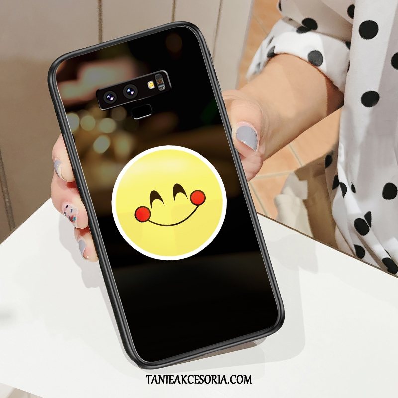 Etui Samsung Galaxy Note 9 Telefon Komórkowy Gwiazda Smile, Futerał Samsung Galaxy Note 9 Szkło Biały Tendencja