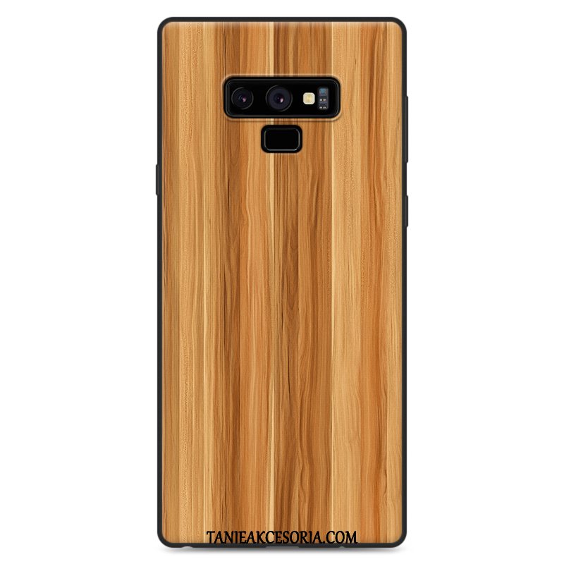 Etui Samsung Galaxy Note 9 Telefon Komórkowy Proste Gwiazda, Pokrowce Samsung Galaxy Note 9 Ziarno Drewna Anti-fall Wiszące Ozdoby