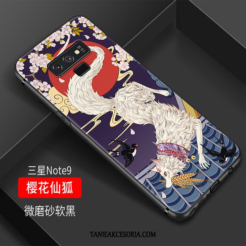 Etui Samsung Galaxy Note 9 Wiatr Purpurowy Chiński Styl, Pokrowce Samsung Galaxy Note 9 Ochraniacz Telefon Komórkowy Gwiazda