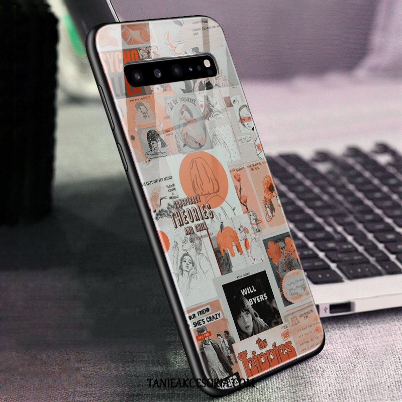 Etui Samsung Galaxy S10 5g Gwiazda Szkło Telefon Komórkowy, Obudowa Samsung Galaxy S10 5g Zielony All Inclusive