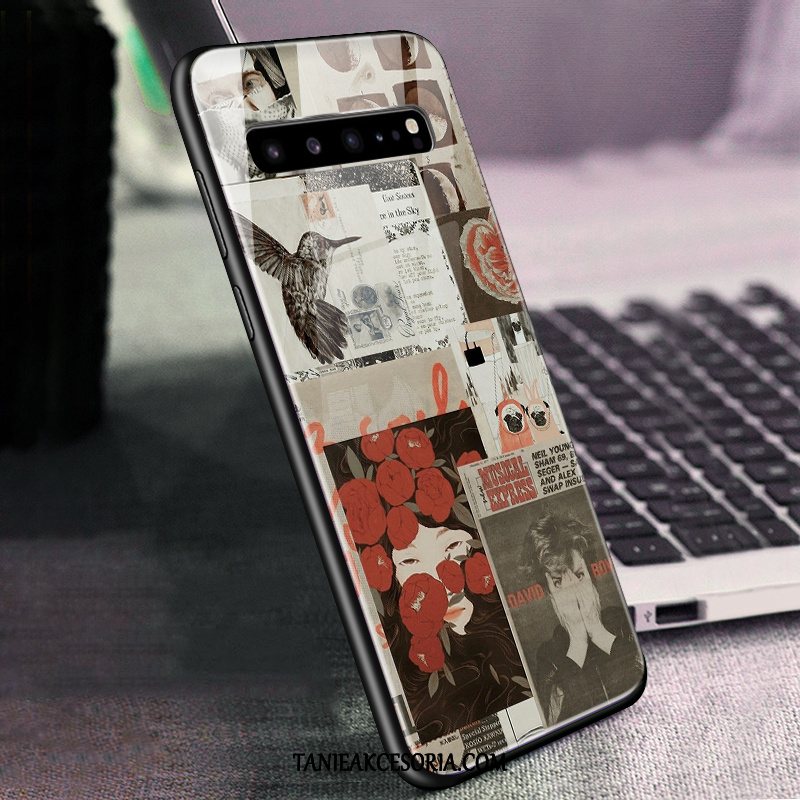 Etui Samsung Galaxy S10 5g Gwiazda Szkło Telefon Komórkowy, Obudowa Samsung Galaxy S10 5g Zielony All Inclusive