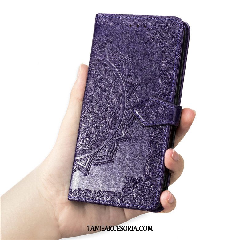 Etui Samsung Galaxy S10 5g Klapa Purpurowy Miękki, Pokrowce Samsung Galaxy S10 5g Silikonowe Gwiazda Skórzany Futerał