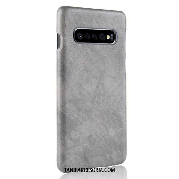 Etui Samsung Galaxy S10 5g Litchi Telefon Komórkowy Trudno, Futerał Samsung Galaxy S10 5g Jakość Ochraniacz Gwiazda Braun