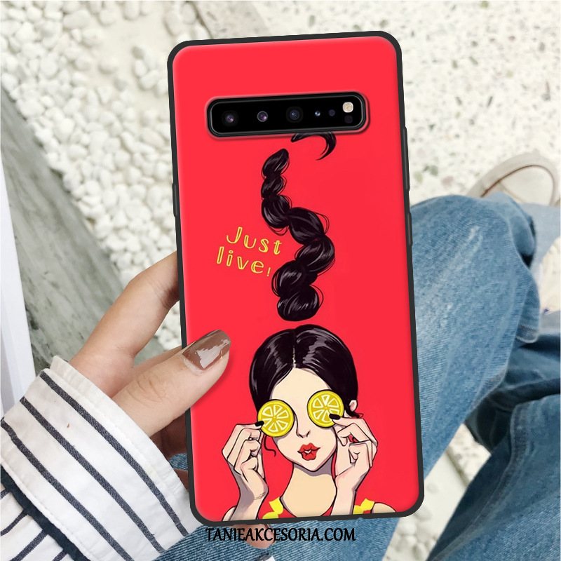 Etui Samsung Galaxy S10 5g Ochraniacz Telefon Komórkowy Modna Marka, Pokrowce Samsung Galaxy S10 5g Gwiazda Kreskówka Czerwony