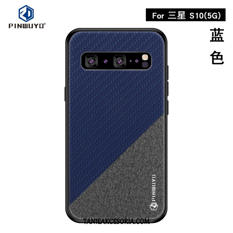 Etui Samsung Galaxy S10 5g Płótno Wzór Telefon Komórkowy, Futerał Samsung Galaxy S10 5g Anti-fall Gwiazda Braun