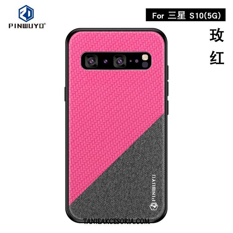 Etui Samsung Galaxy S10 5g Płótno Wzór Telefon Komórkowy, Futerał Samsung Galaxy S10 5g Anti-fall Gwiazda Braun