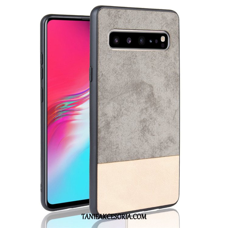 Etui Samsung Galaxy S10 5g Telefon Komórkowy Skóra Denim, Pokrowce Samsung Galaxy S10 5g Czarny Ochraniacz Mieszane Kolory