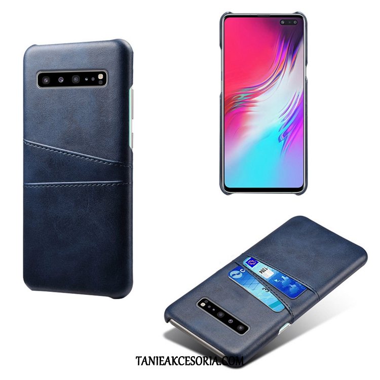 Etui Samsung Galaxy S10 5g Wzór Mały Skóra, Pokrowce Samsung Galaxy S10 5g Gwiazda Bydło Osobowość Braun