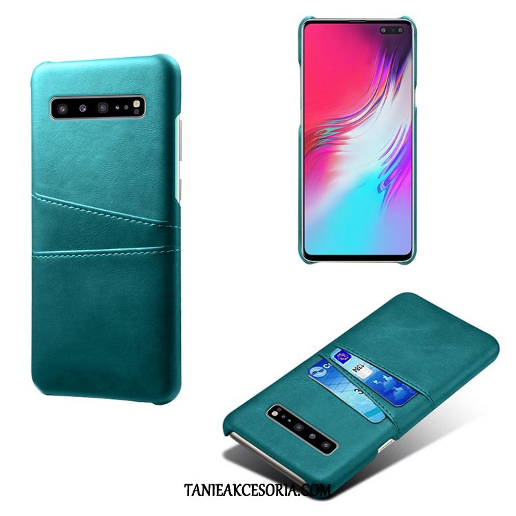 Etui Samsung Galaxy S10 5g Wzór Mały Skóra, Pokrowce Samsung Galaxy S10 5g Gwiazda Bydło Osobowość Braun